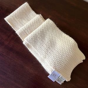 Armani Exchange Cream Wool Scarf